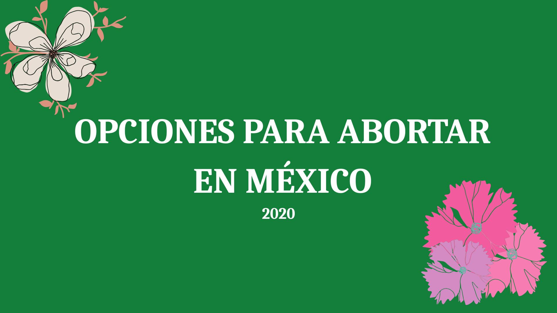 Opciones para abortar en México